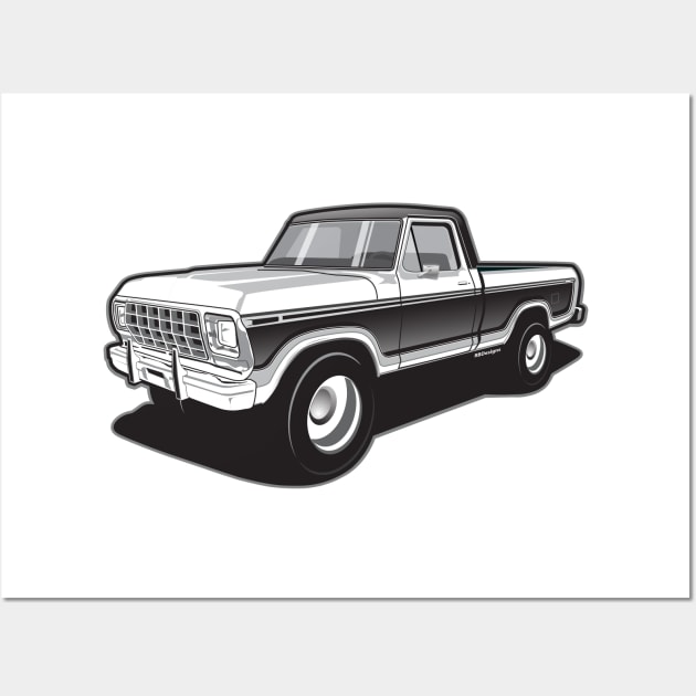 1979 Ford Pick up truck, single cab shortbed Wall Art by RBDesigns